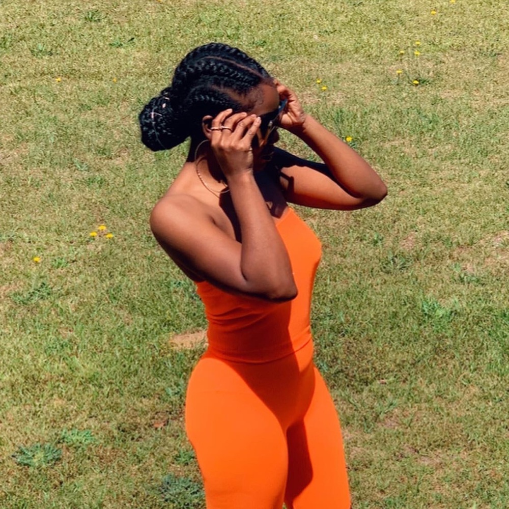 Orange two piece set